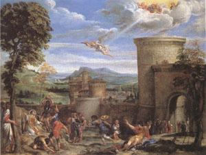 Annibale Carracci The Stoning of ST.Stephen (mk05) France oil painting art